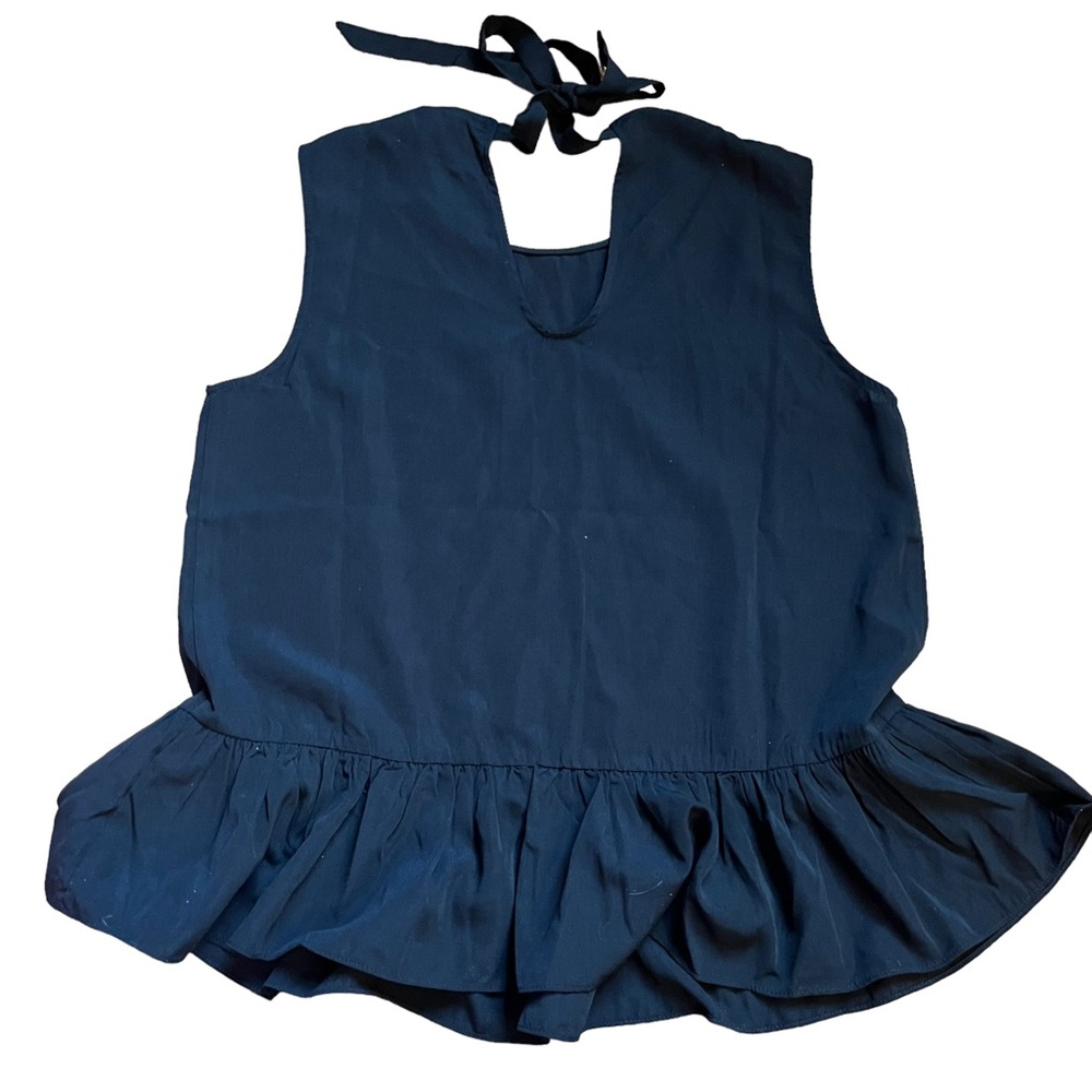 Cooper St. black peplum top size medium